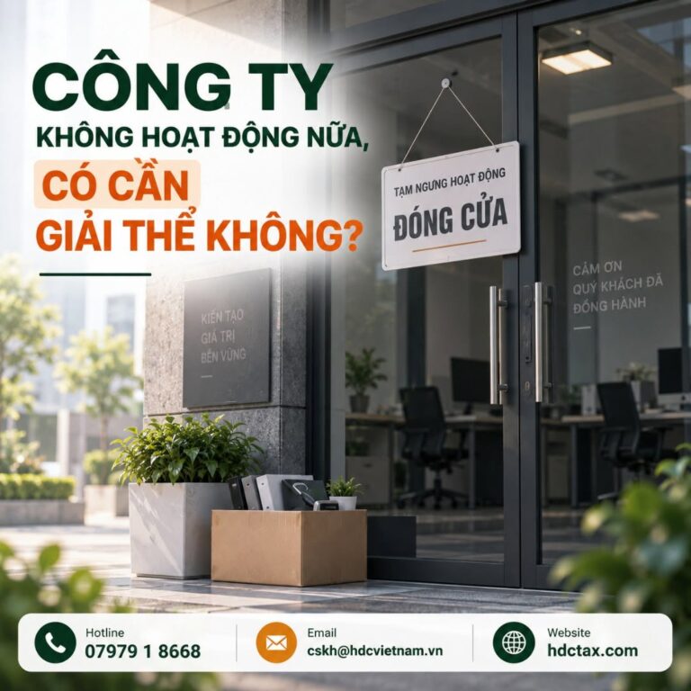 Công ty không hoạt động nữa có cần giải thể không?