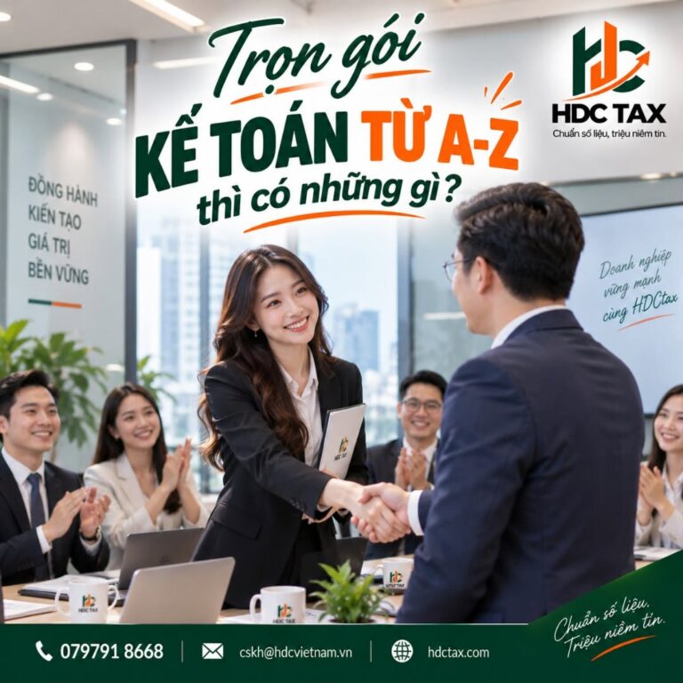 Dịch vụ kế toán trọn gói từ A–Z gồm những gì?