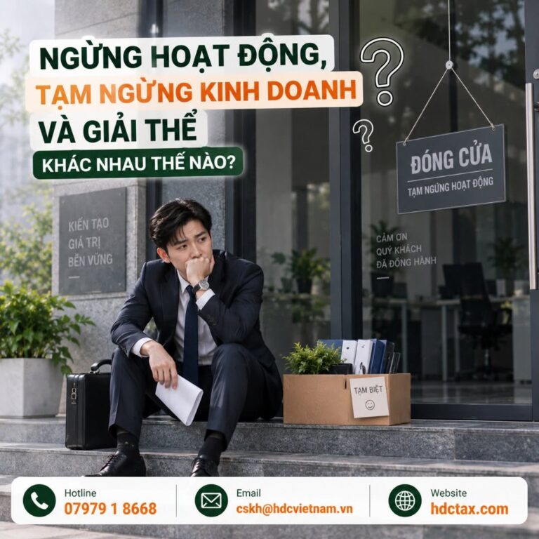 Ngừng hoạt động, tạm ngừng kinh doanh và giải thể khác nhau thế nào?